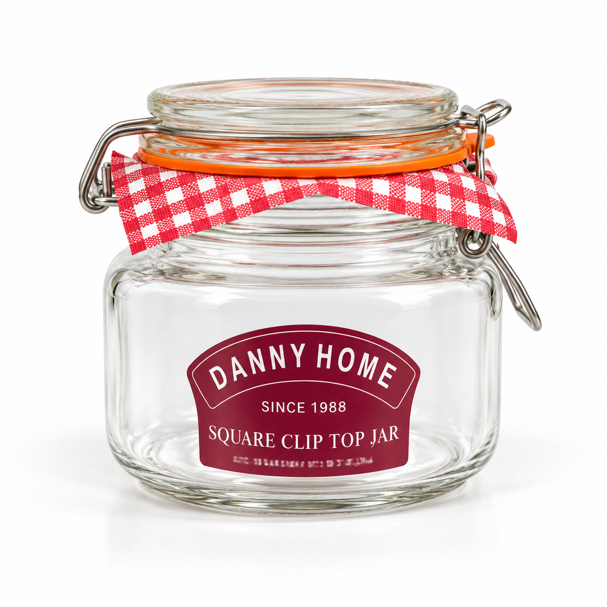 Danny Home Clip-Top Glass Storage Jar - 525 ml