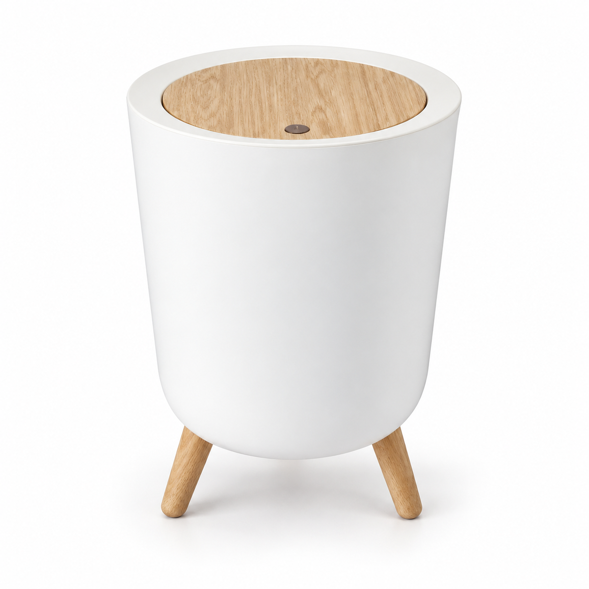 Danny Home White Tripod Waste Bin - 12 LITRE