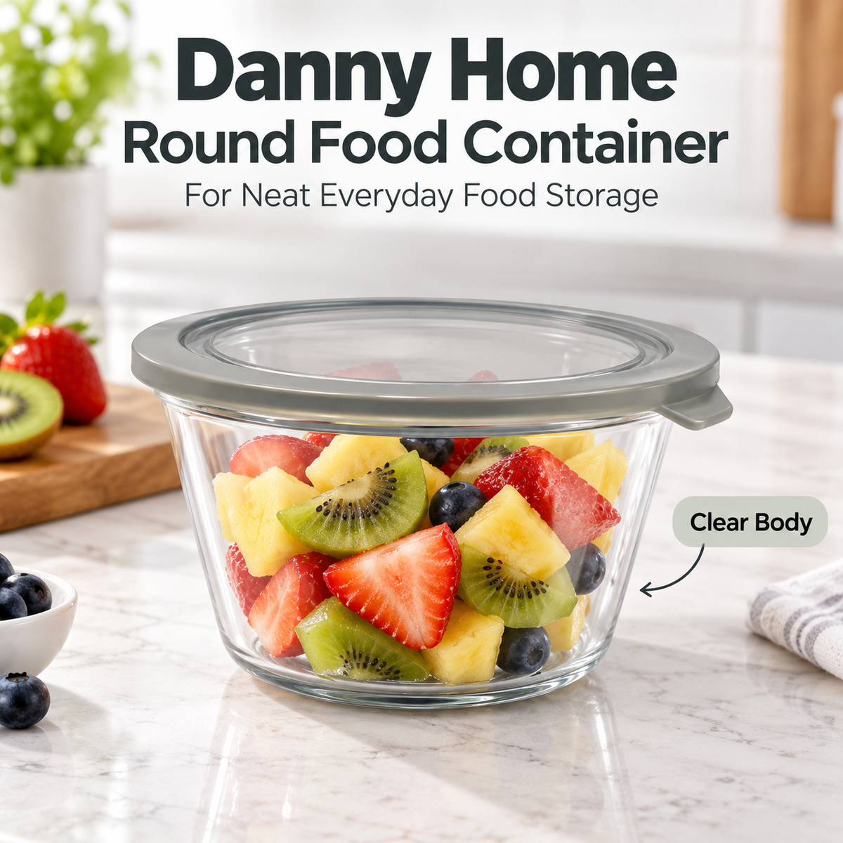 Danny Home Round Food Container - 700 ml