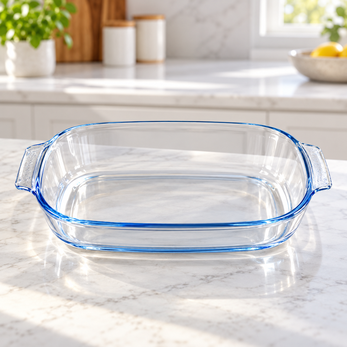Danny Home Glass Oven Dish With Handles - 2.7 Litre