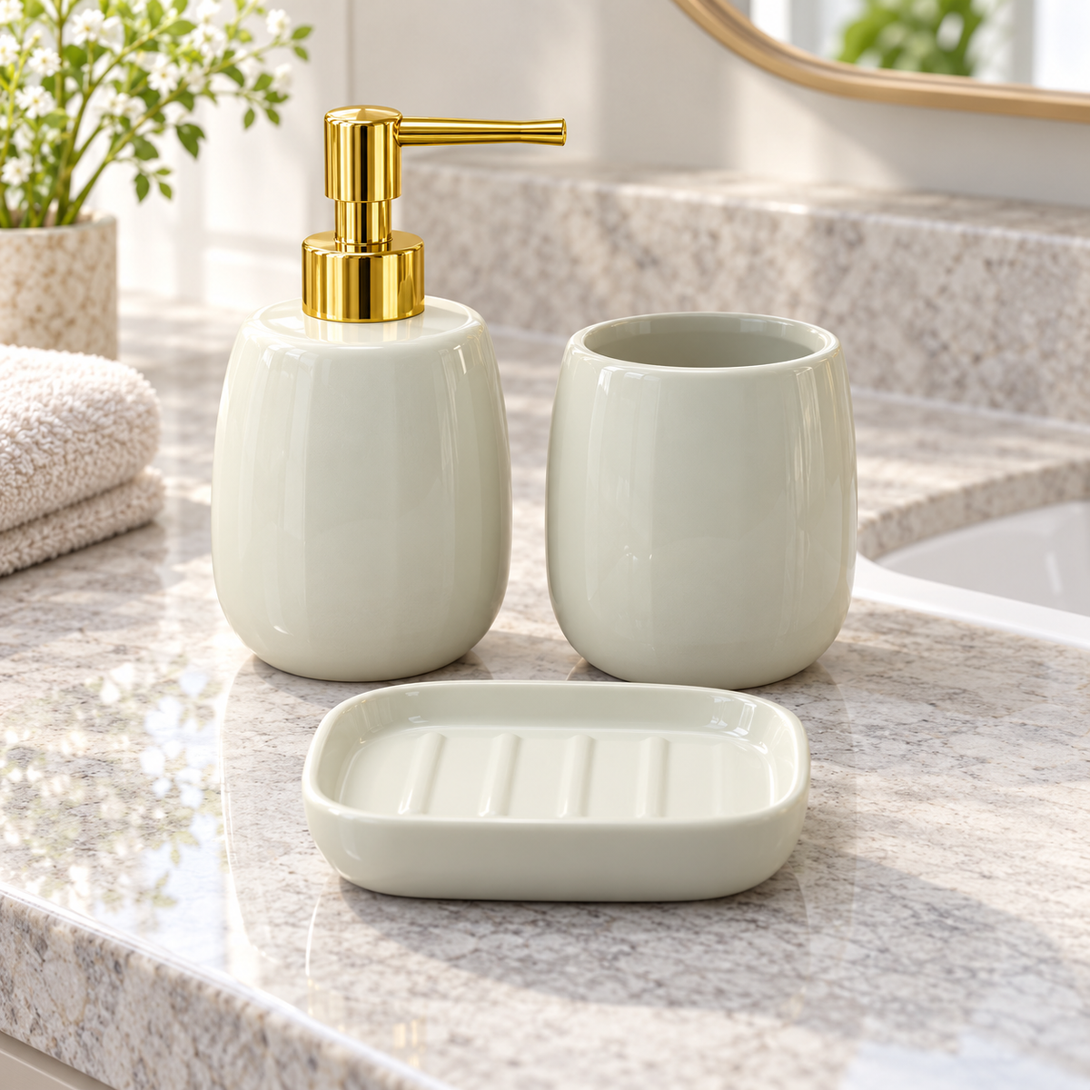 Danny Home 3 Piece Bathroom Accessory Set