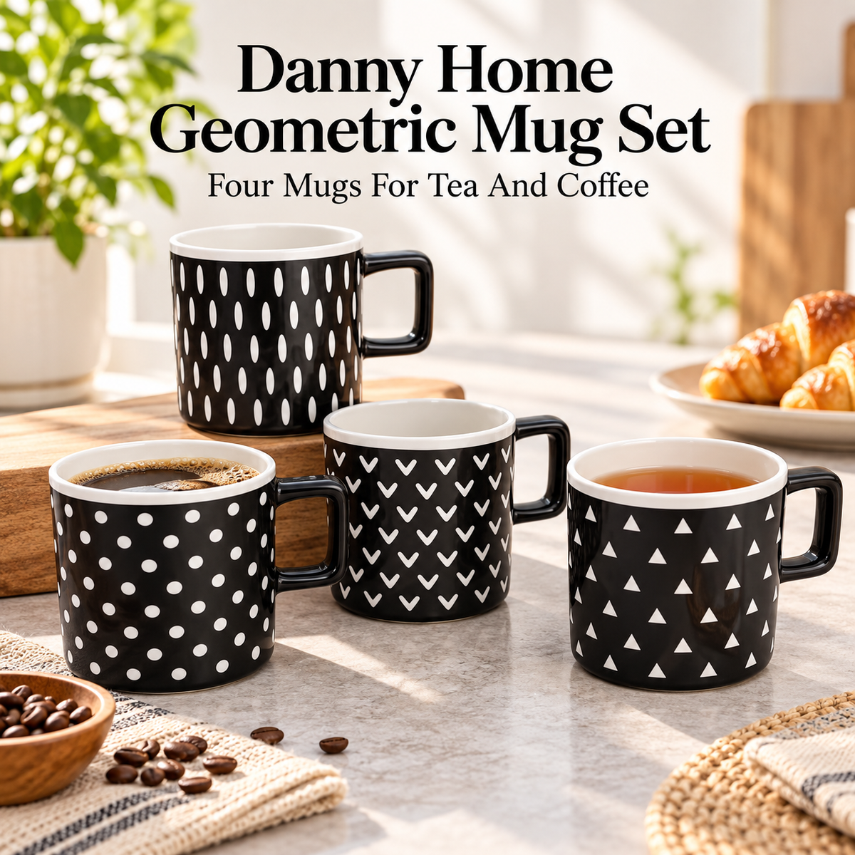 Danny Home Geometric Mug - 450 ml