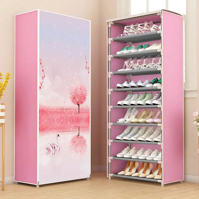 8X LAYERS PRINTED SHOE RACK