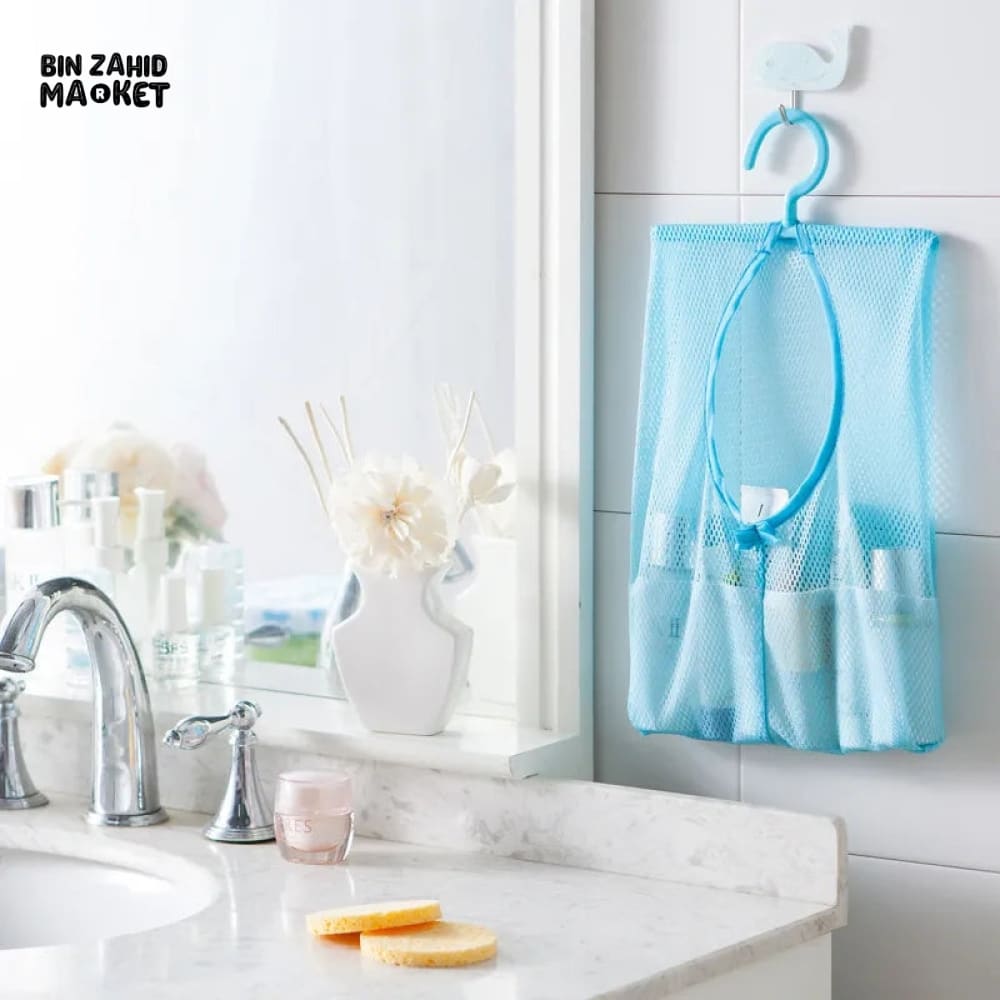 BATHROOM HANGING BREATHABLE MESH BAG