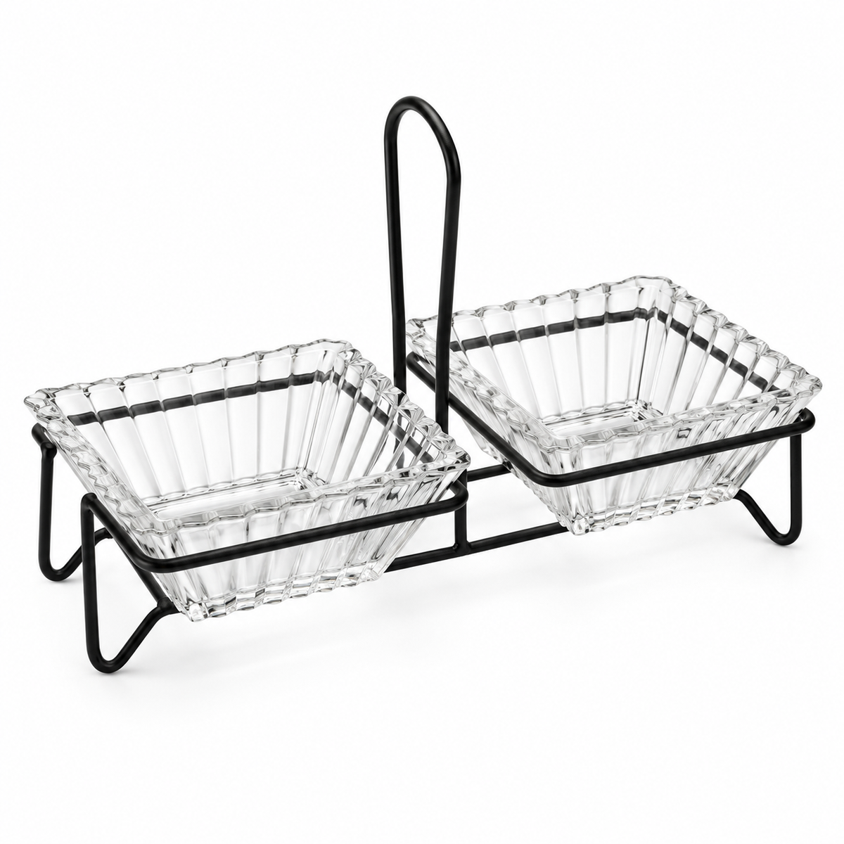 Danny Home Twin Serving Bowls With Stand - 250 ml