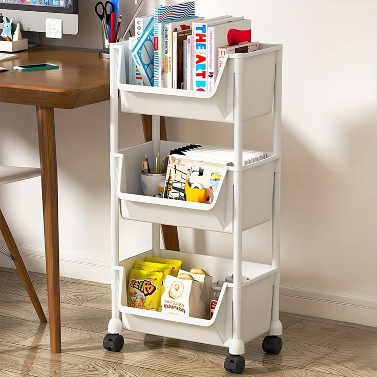 MODERN 3X LAYERS STORAGE CART