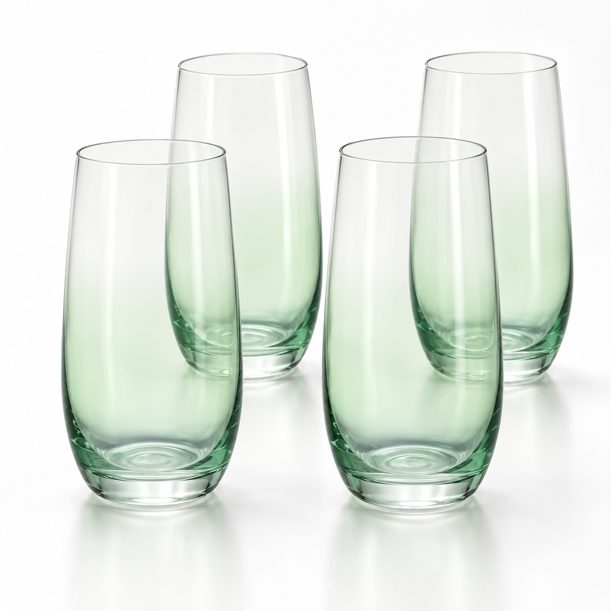Danny Home Mint Green Tall Glass Set - 410 ml