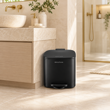 DANNY HOME BLACK PEDAL TRASH BIN