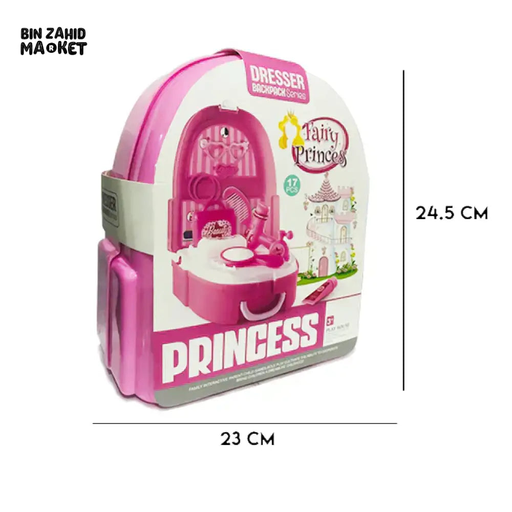 FAIRY PRINCESS KIDS 17 PIECES MAKEUP BAG