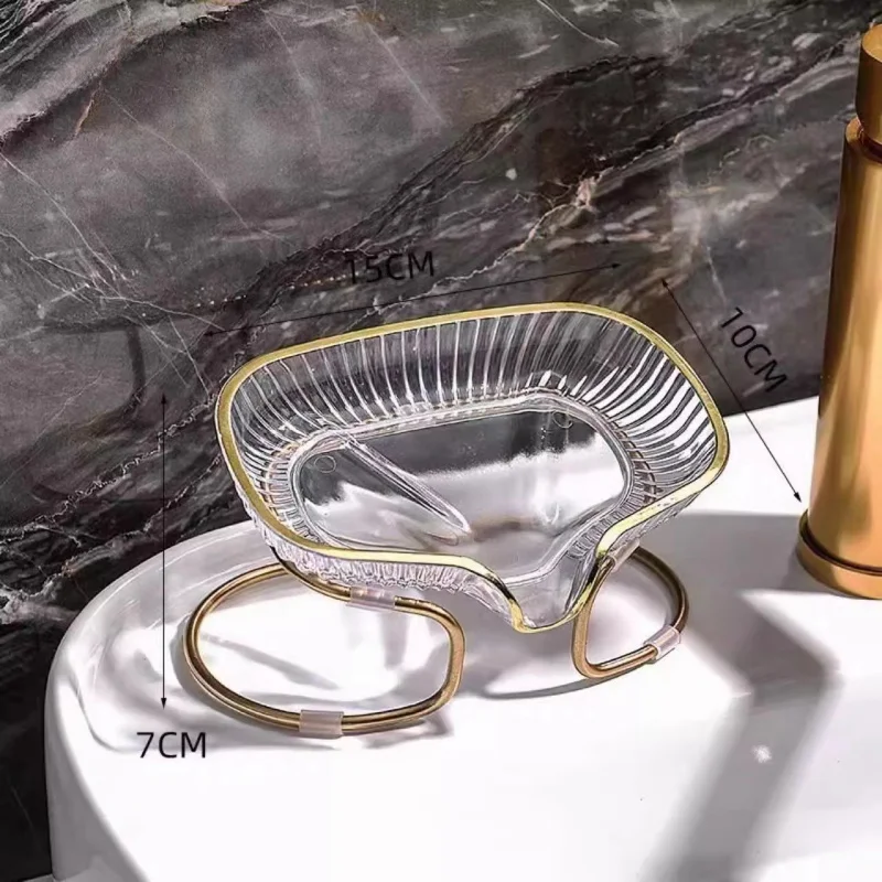 LUXORMOVE SOAP DISH LUXURY HOLDER WITH DRAIN WATER STORAGE TRAY.