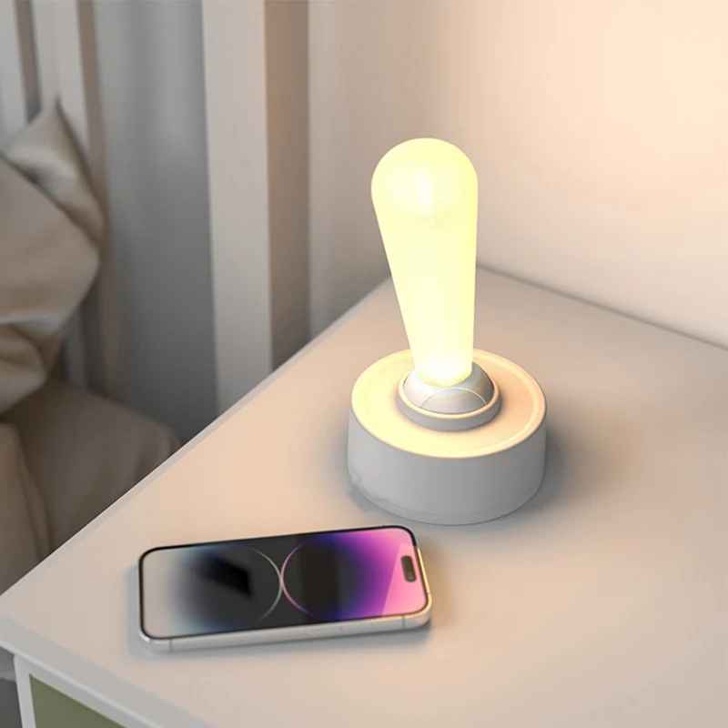 JOYSTICK LED DESK LAMP – USB CHARGING & AMBIENT NIGHT LIGHT