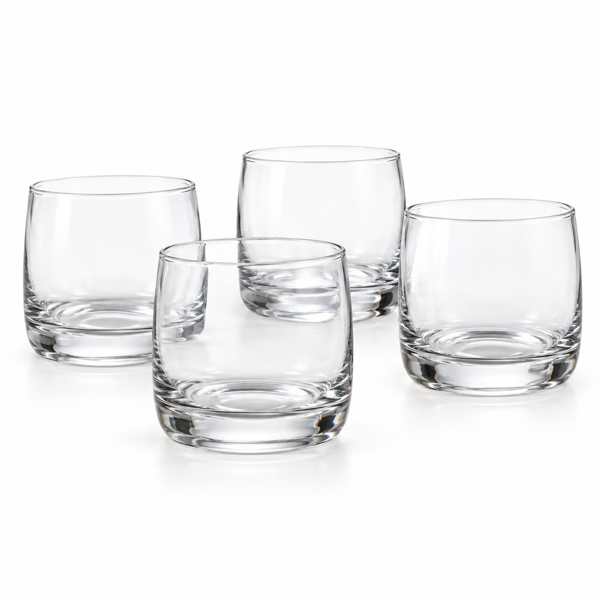 Danny Home 4 Piece Rounded Tumbler Glass Set