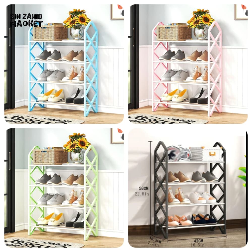 4X LAYERS DIAMOC CUT SHOE RACK