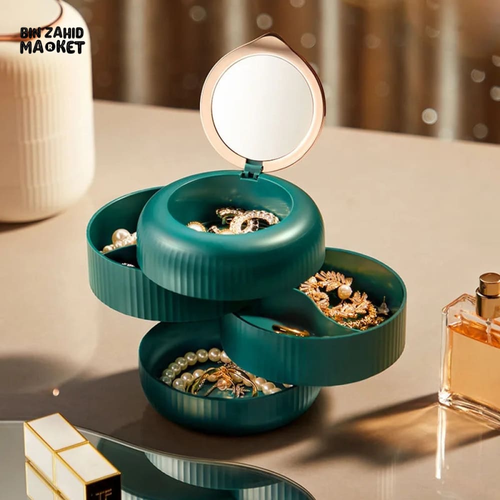4X LAYERS ROTATEABLE JEWELRY ORGANIZER