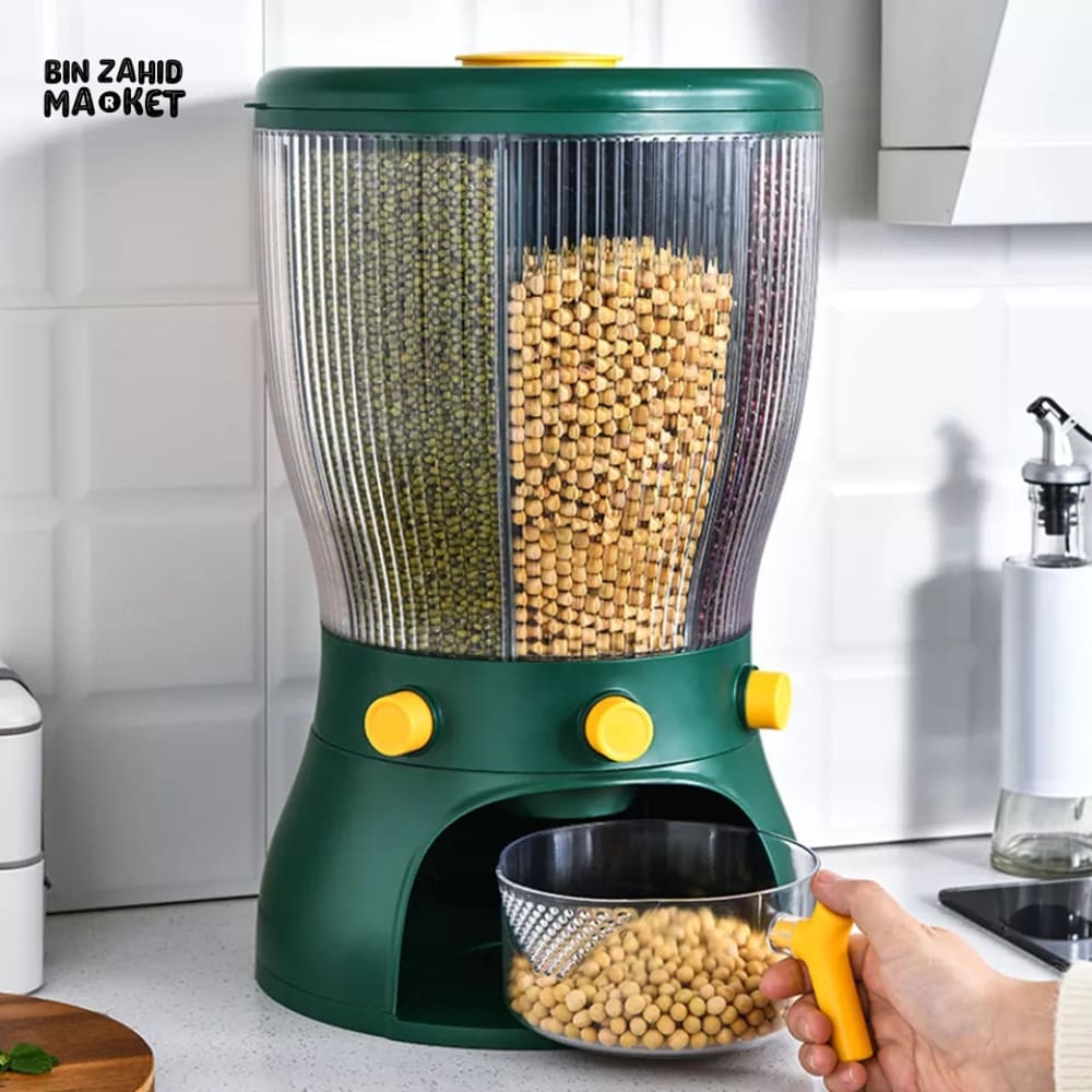 4X PARTITIONS ROTATING CEREAL DISPENSER