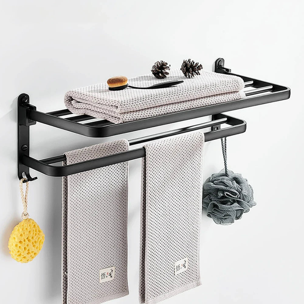 PREMIUM WALL MOUNTED TOWEL STORAGE RACK