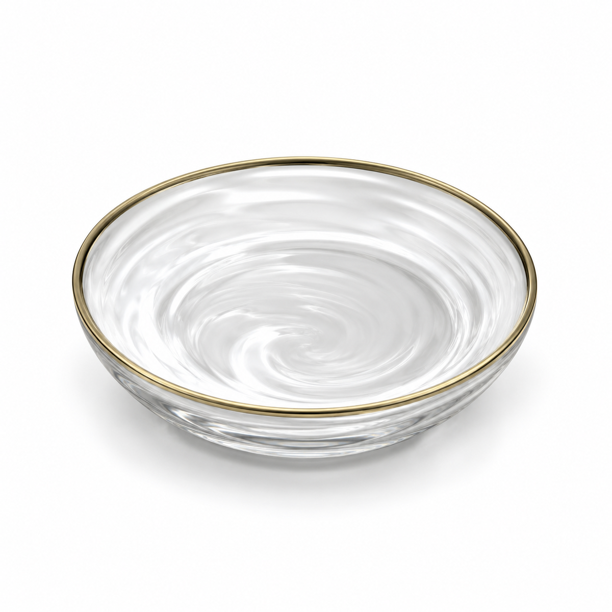 Danny Home Shallow Gold Rim Bowl 8.5 Inches