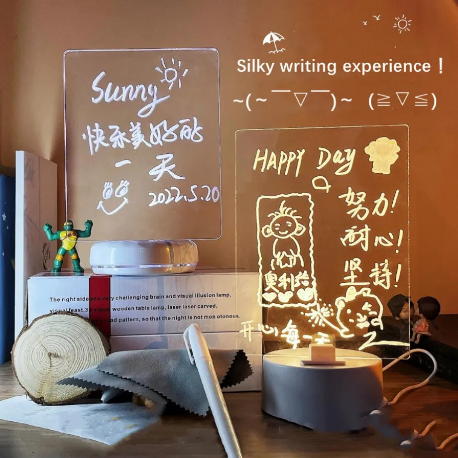 LED NIGHT LIGHT WITH NOTE BOARD
