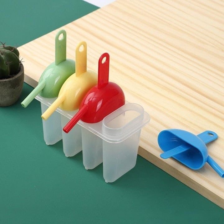 ICE LOLLY MAKER WITH STRAW