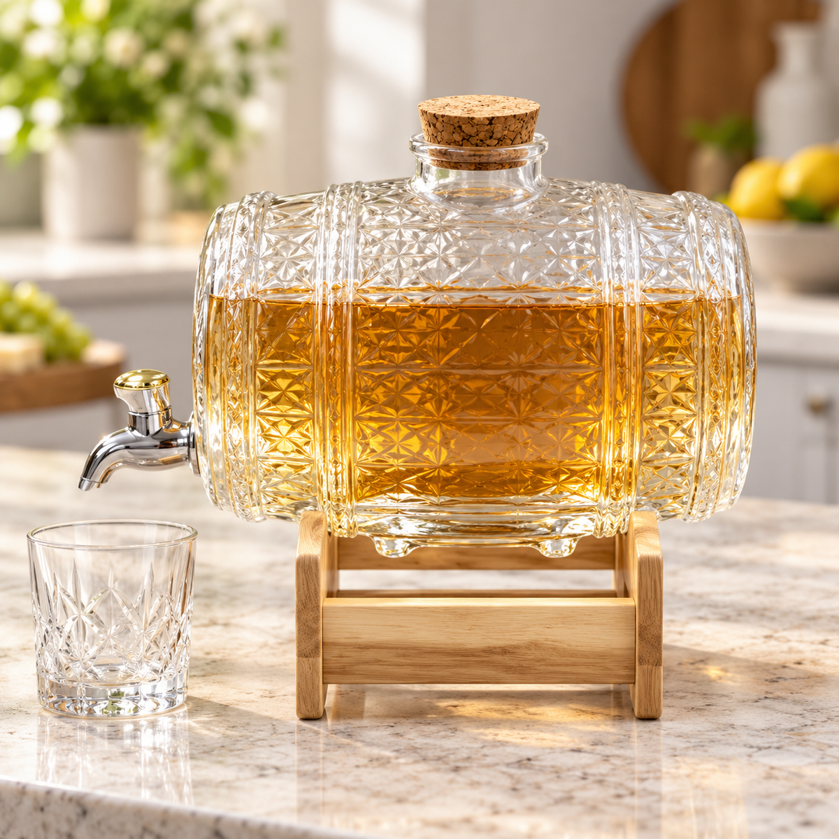 Danny Home Barrel Beverage Dispenser - 2 Litre
