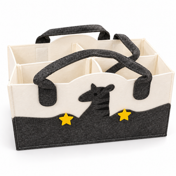 Felt Diaper Caddy – Giraffe – Elevated Studio View