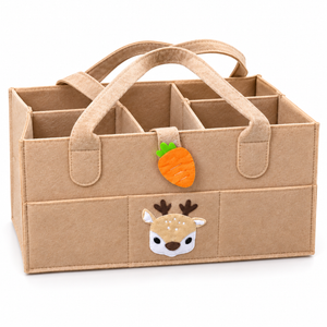 Felt Diaper Caddy – Deer – Elevated Studio View