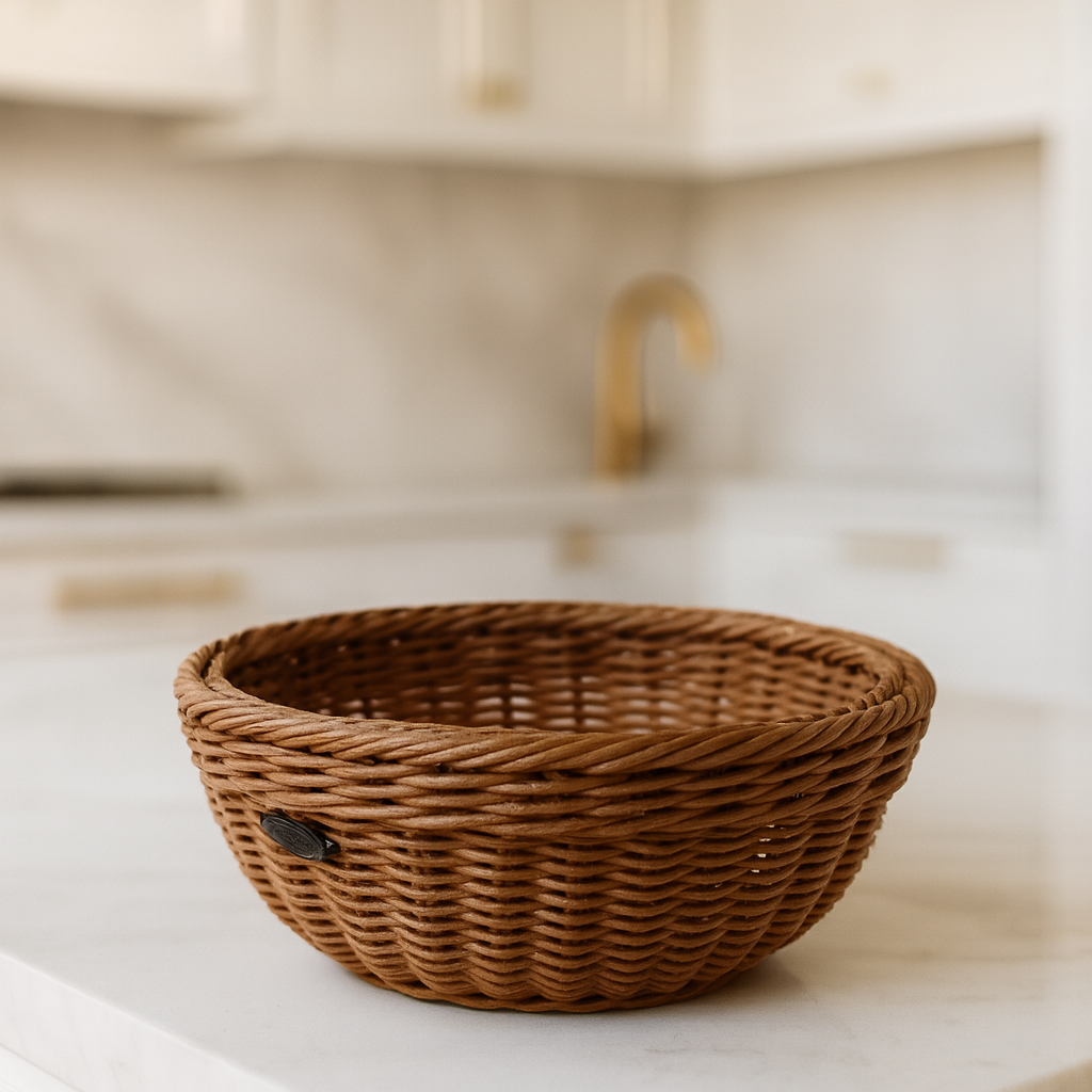 WEAVE BASKET – DECORATIVE WICKER ORGANIZER FOR HOME & KITCHEN