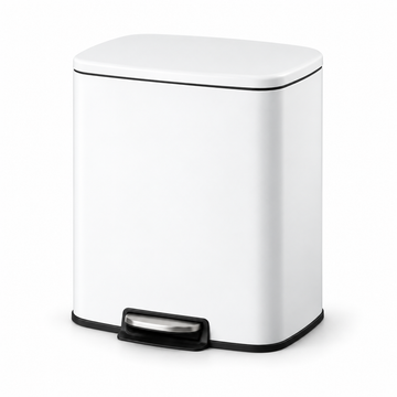 Danny Home White Pedal Trash Bin