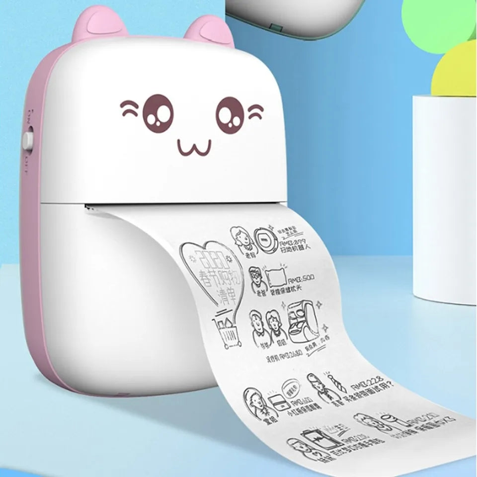 MINI KITTY USB RECHARGEABLE INKLESS PRINTER