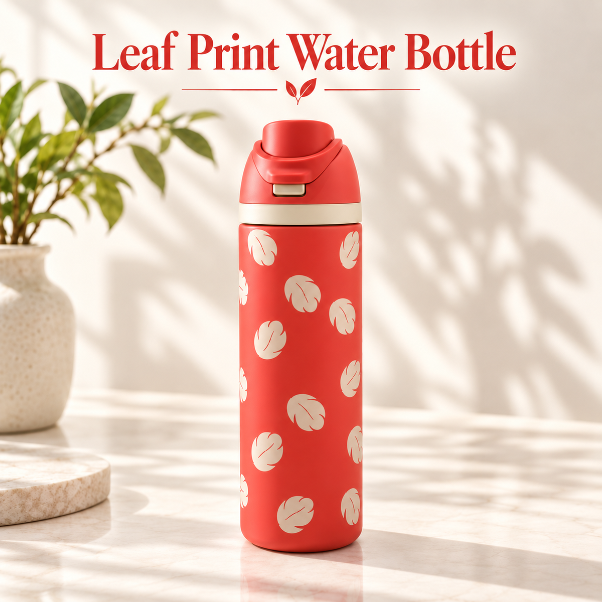 Owala Leaf Print Water Bottle
