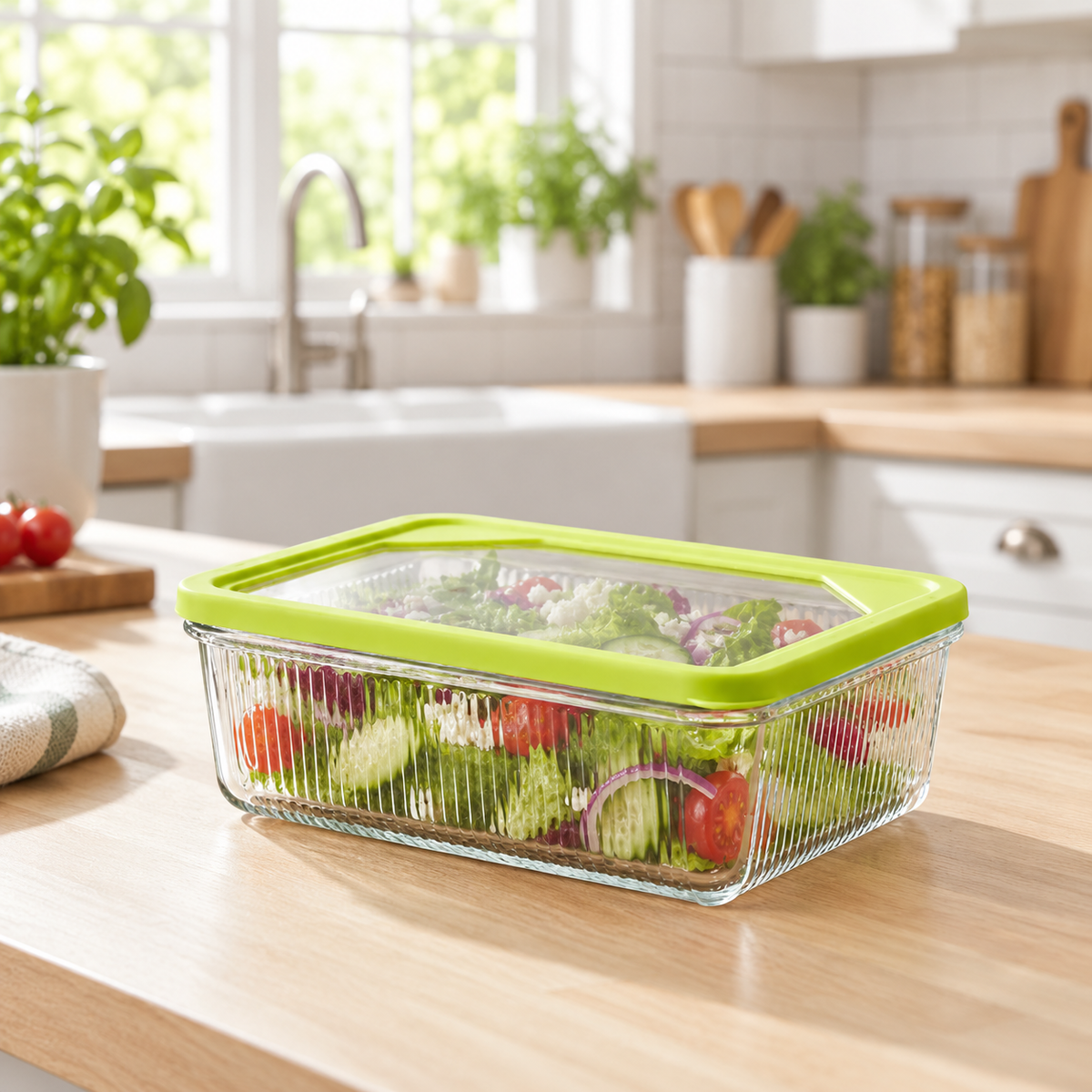 Limon Ribbed Food Container