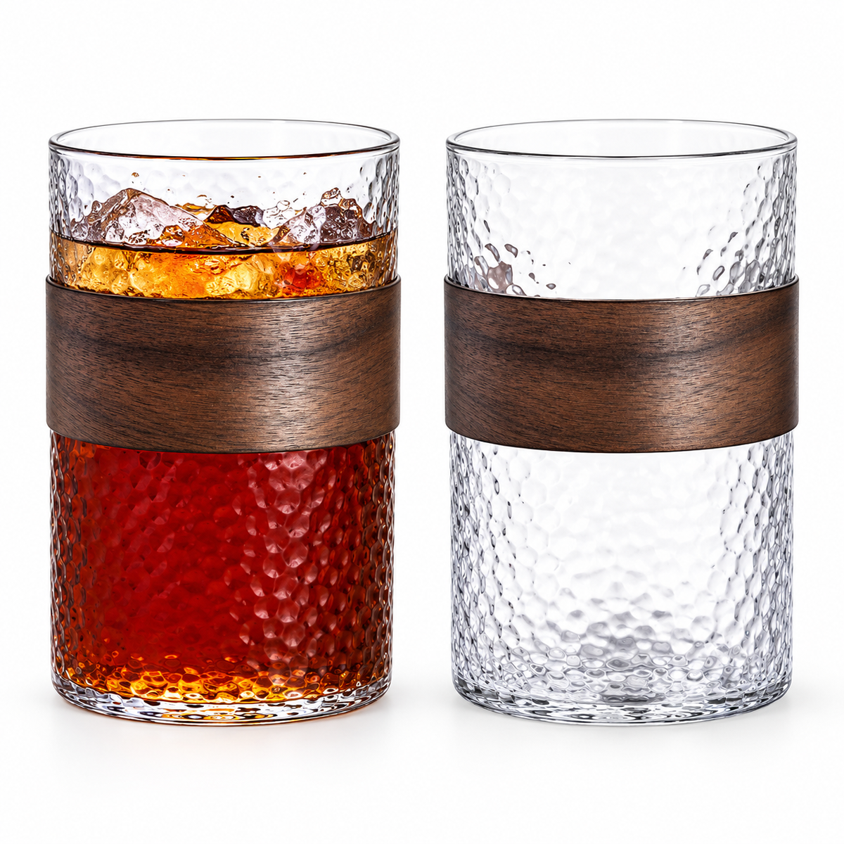 Danny Home 2 Piece Textured Glass Set - 310 ml