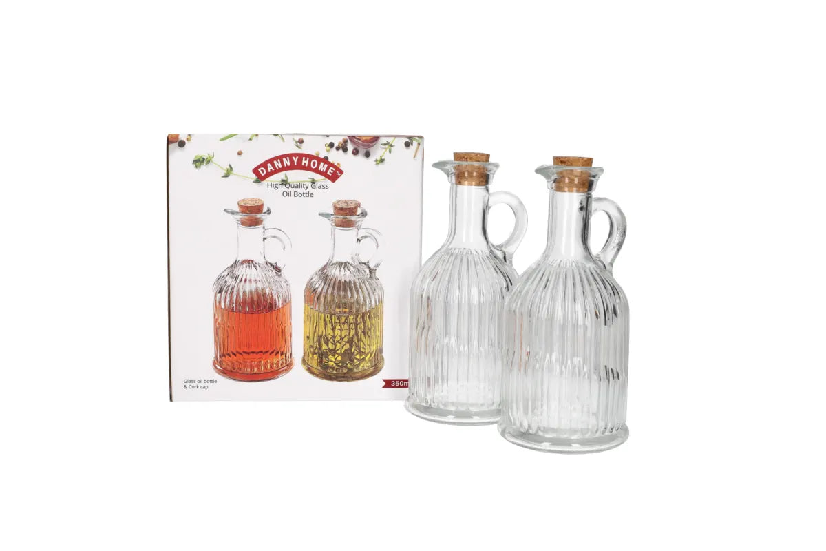 DANNY HOME GLASS OIL & VINEGAR DISPENSER SET 2-PIECE -1900-84