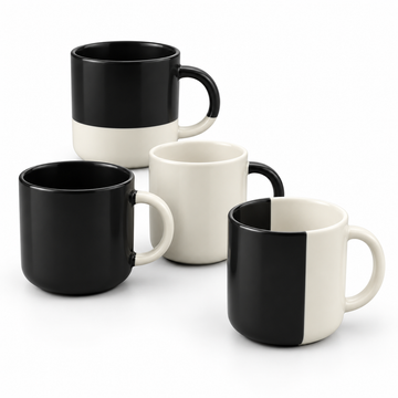 Danny Home 1 Piece Black And White Mug - 450 ml