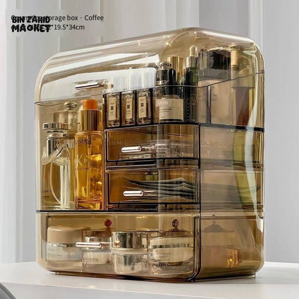 TRANSPARENT MULTI LAYER COSMETIC ORGANIZER
