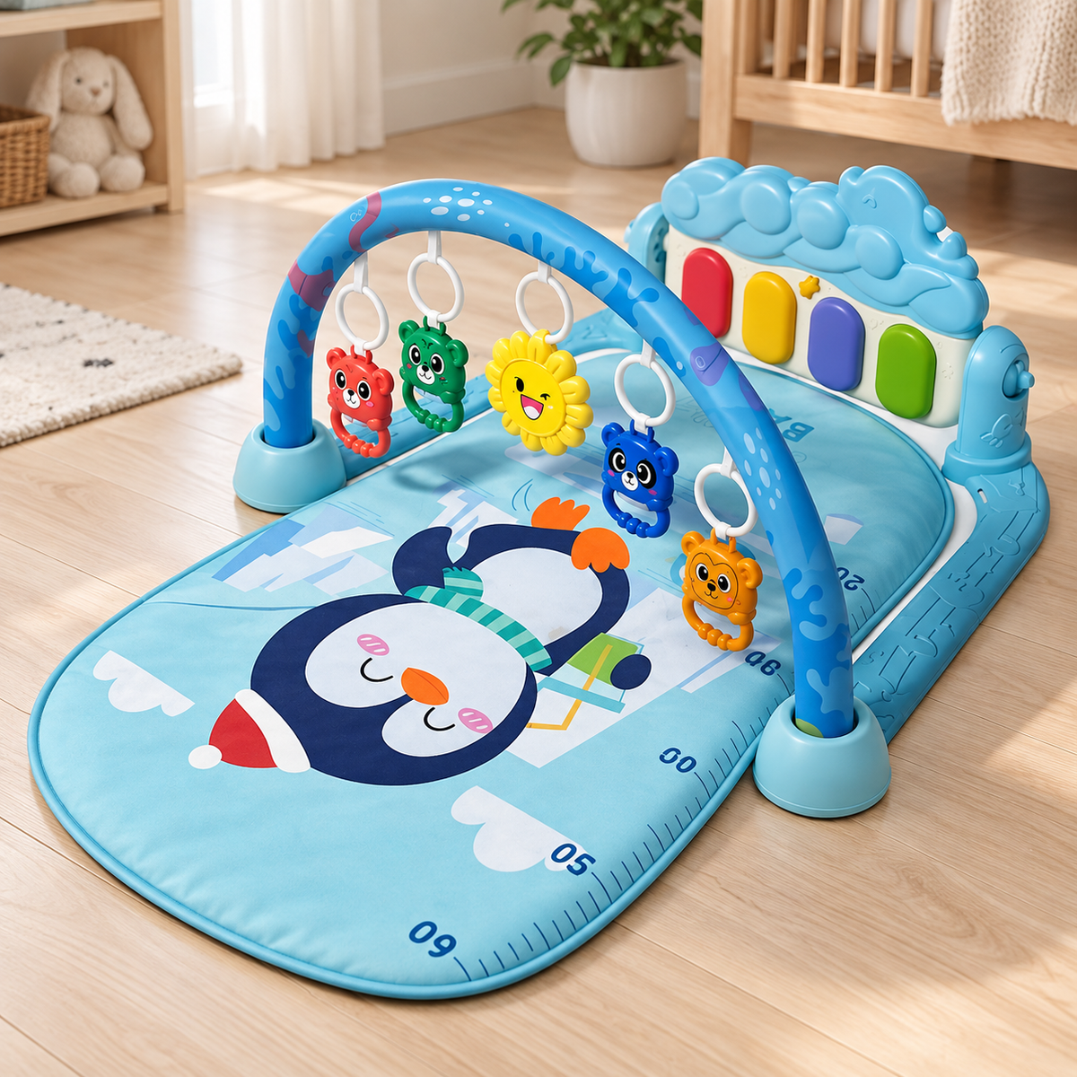 Blue Penguin Piano Play Gym
