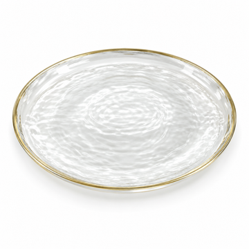 Danny Home Textured Gold Rim Plate - 10.5 Inches