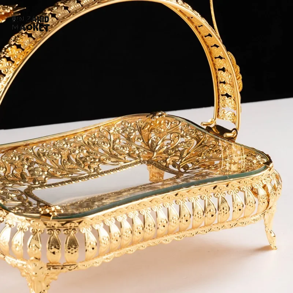 LUXURY EUROPEAN-STYLE GLASS FRUIT PLATTER – HOME & COFFEE TABLE DECOR