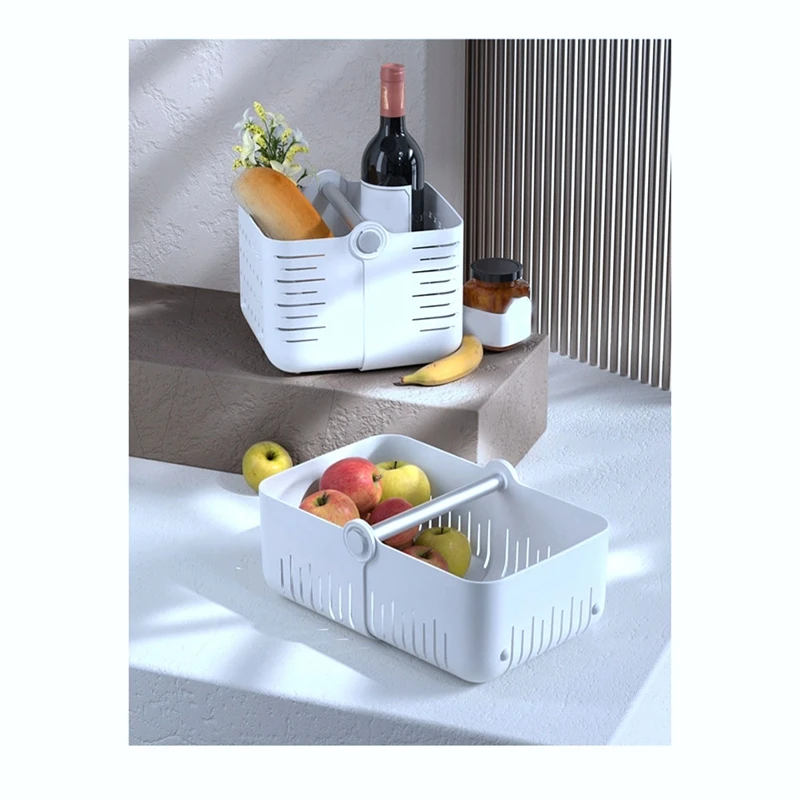 PLASTIC STORAGE BOX WITH HANDLE FOR TOILETRIES & KITCHEN