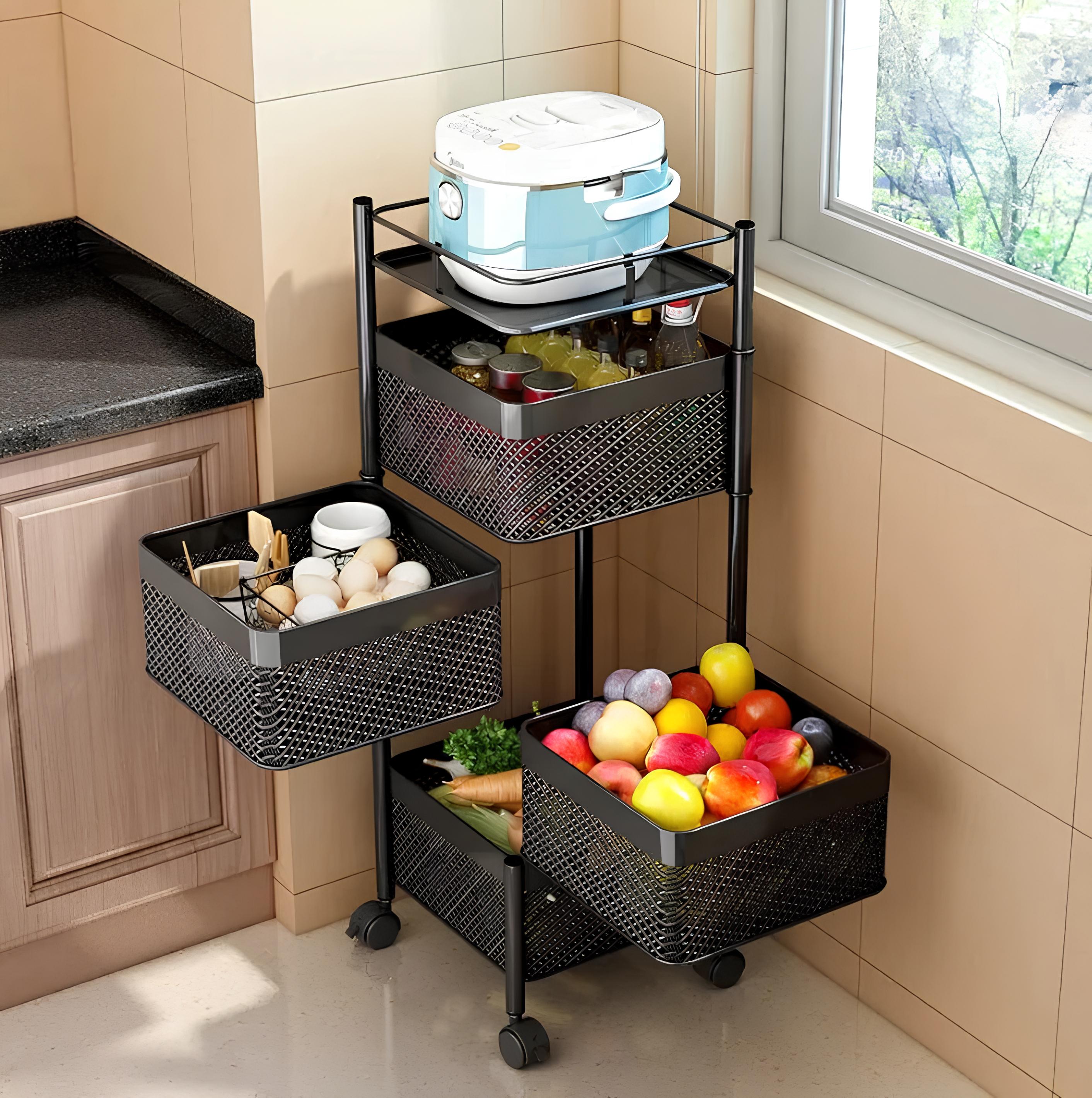 PREMIUM SQUARE METAL TROLLEY