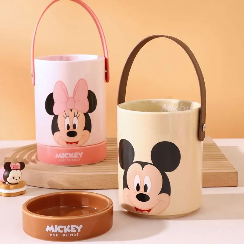 DISNEY MICKEY MINNIE DONALD DUCK DAISY CUTE CHOPSTICK BARREL CERAMIC DRAIN BUCKET