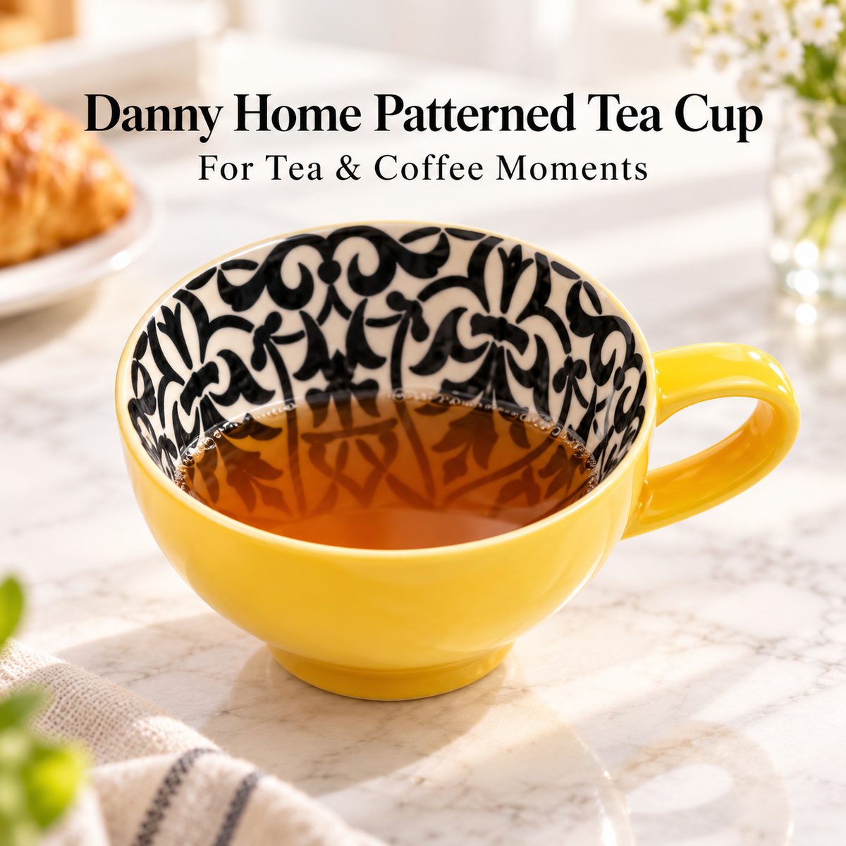 Danny Home Patterend Tea Cup - 355 ml
