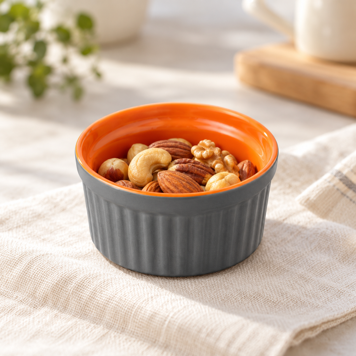 Danny Home Ribbed Ramekin - 3.8 Inches