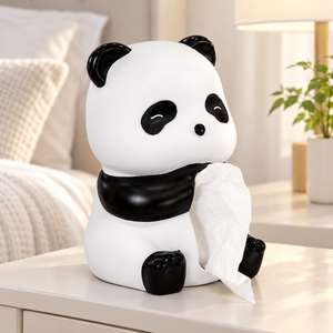 MIMO PVC Resin Tissue Box - Panda Face