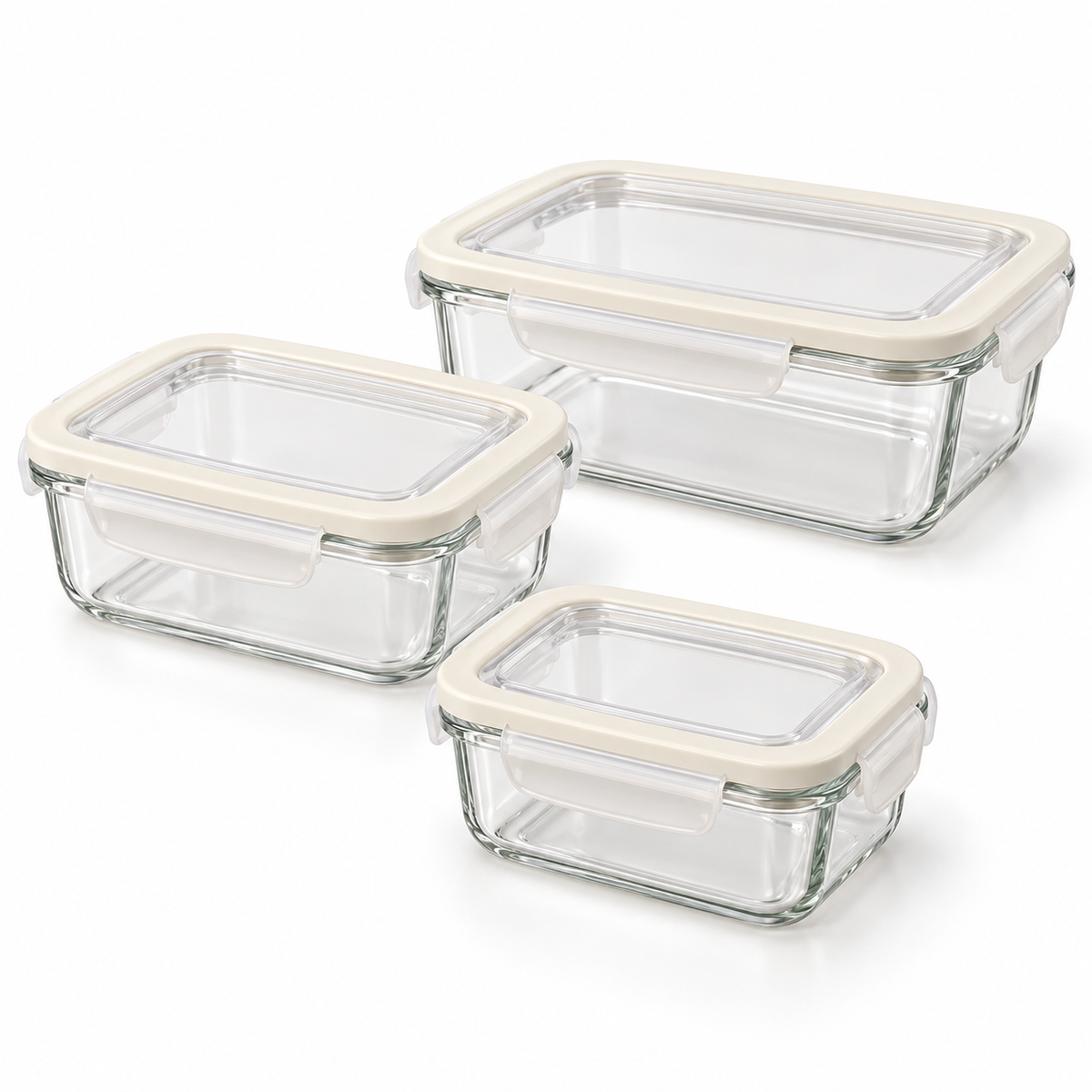 Limon Rectangular Food Storage Set – 3 Containers