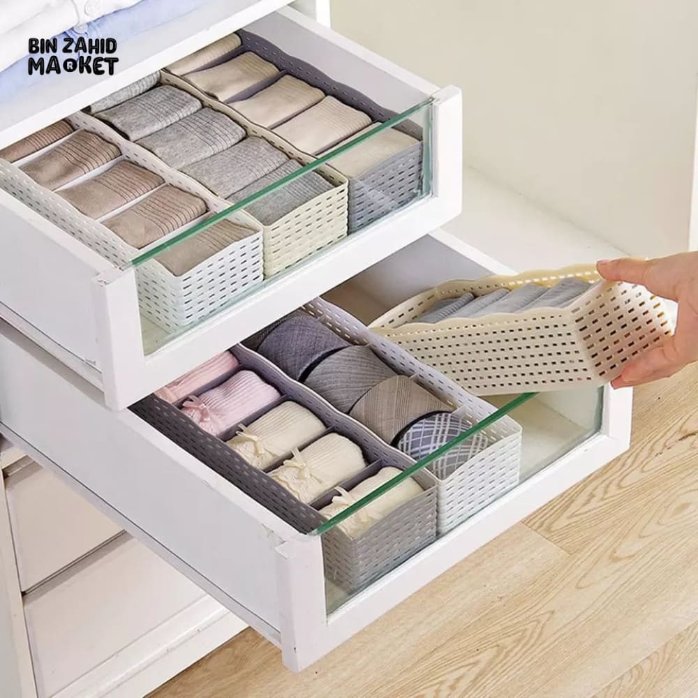 5X GRIDS SOCKS STORAGE ORGANIZER