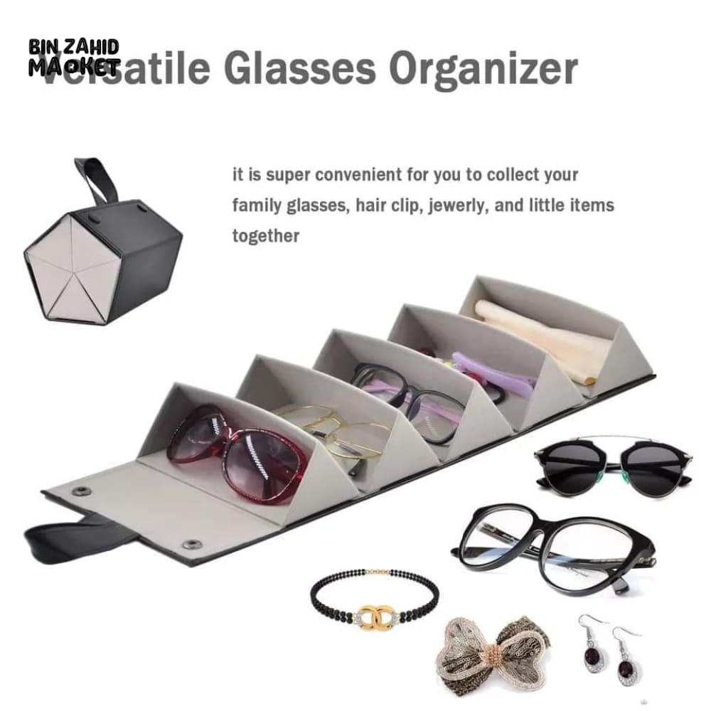5X SLOTS SUN GLASSES ORGANIZER