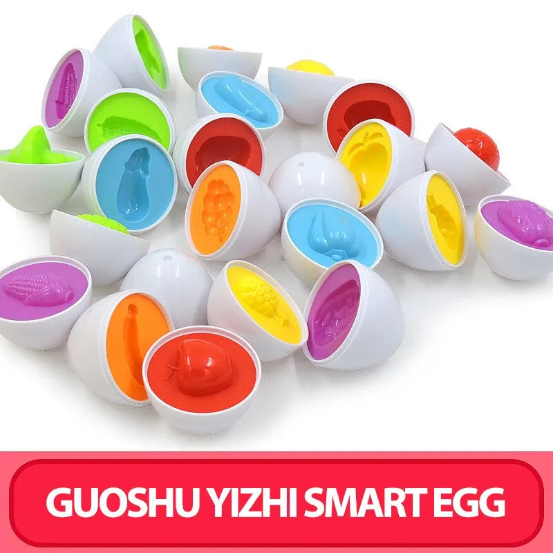 6 PIECES SMART & SHAPE MATCHING EGGS TOYS FOR KIDS