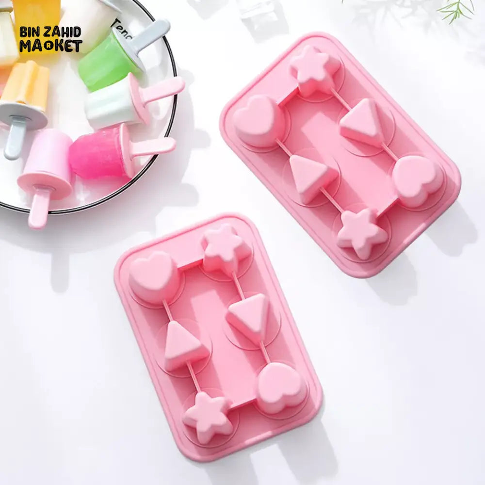 6 HOLES SUMMER ICE-CREAM MAKER POPSICLE MOLD