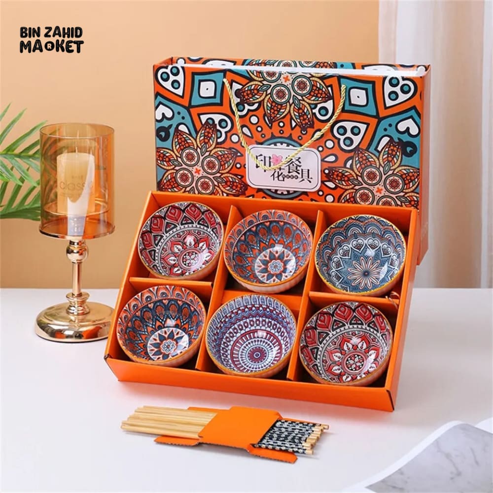6 PIECES PORCELINE BOWL SET - FIVE